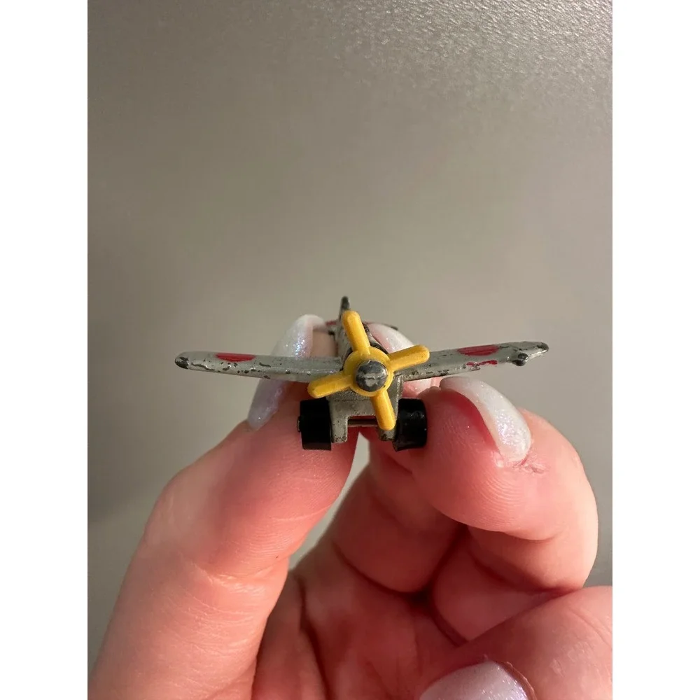 Vintage Miniature‎ Toy Airplane WWII Japanese Fighter Metal Diecast